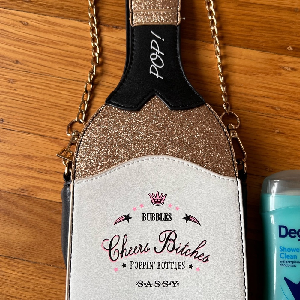 Party Purse!  Champagne bottle purse
